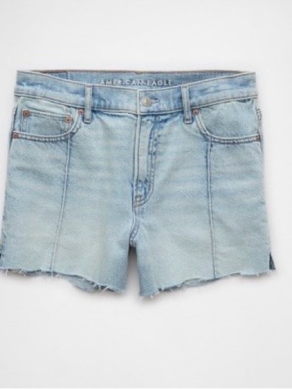 American Eagle Strigid super high waist denim shorts